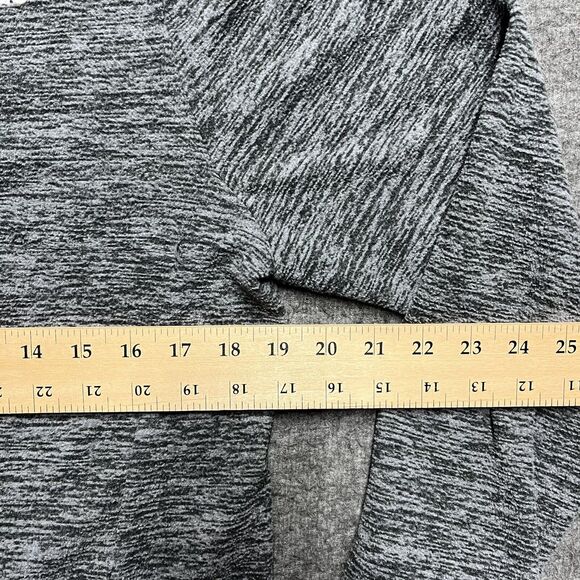 Adidas 1/4 Zip Fleece Jacket Youth XL (18/20) Gray Heathered Mock Neck Active - Picture 4 of 5